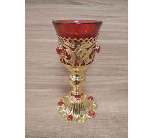 Лампада настольная с золочением